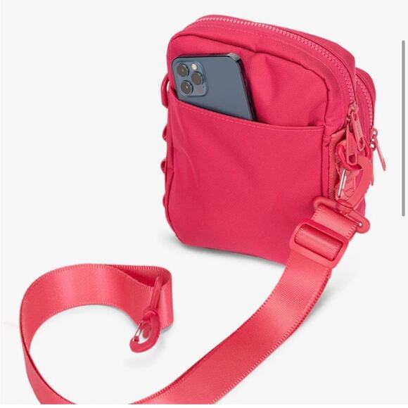 Calpak Mini Crossbody Bag Pink Messenger Multiple Pockets - Picture 4 of 6